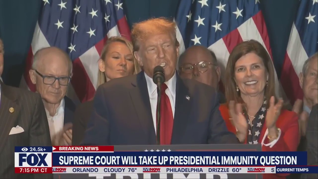 Supreme Court agrees to hear Trump immunity claim | LiveNOW from FOX