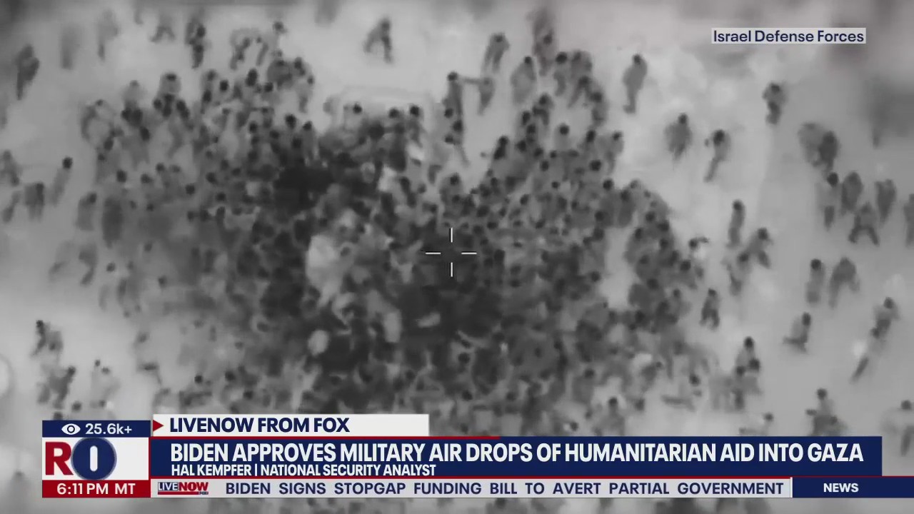 Pres. Biden approves Gaza military aid drop