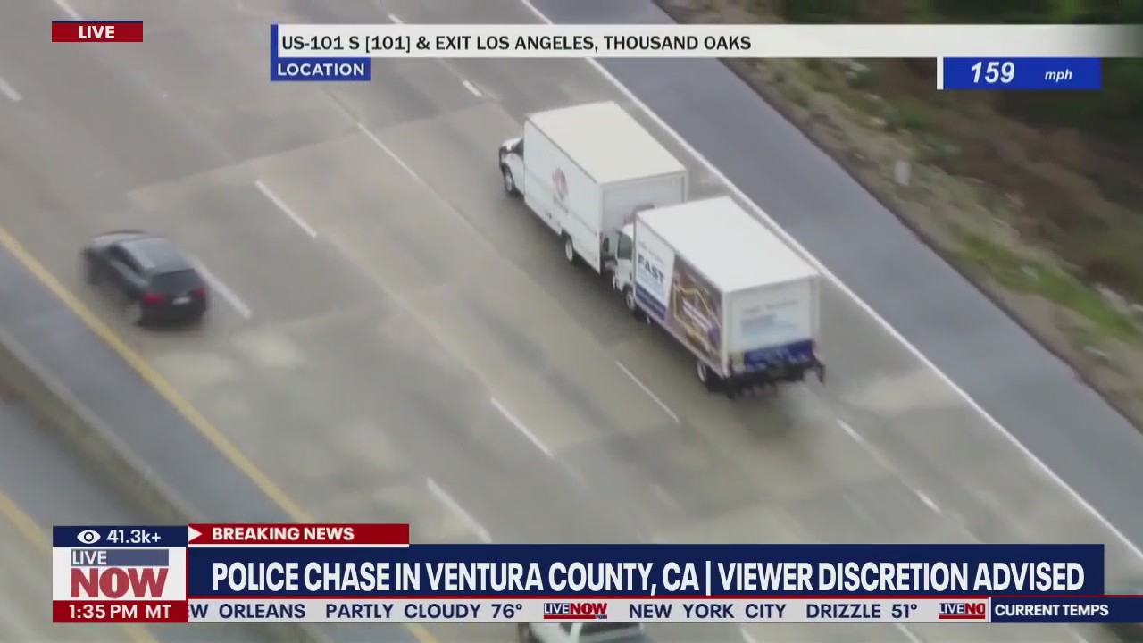 Police Chase: High speed showdown between trucks | LiveNOW from FOX