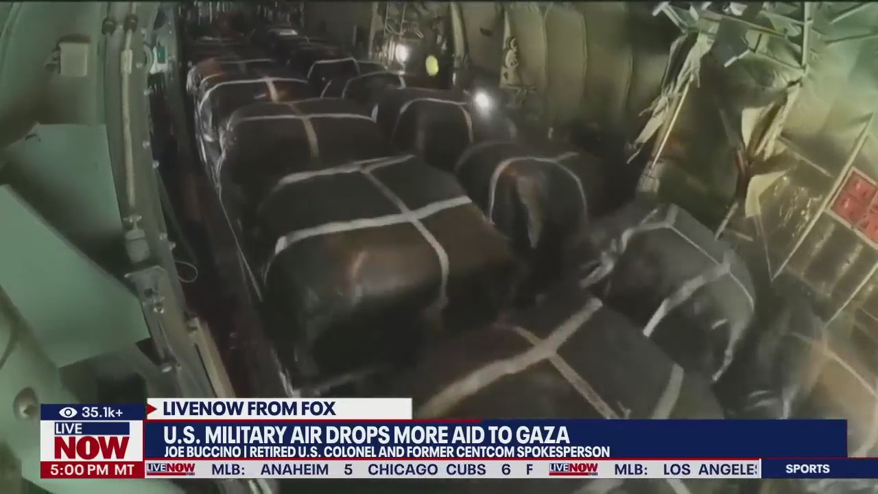 U.S. military air drops more aid into Gaza