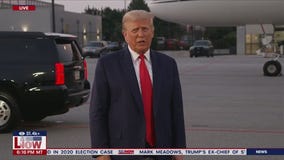 Trump speaks after being booked at Georgia jail