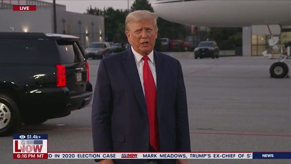 Trump speaks after being booked at Georgia jail