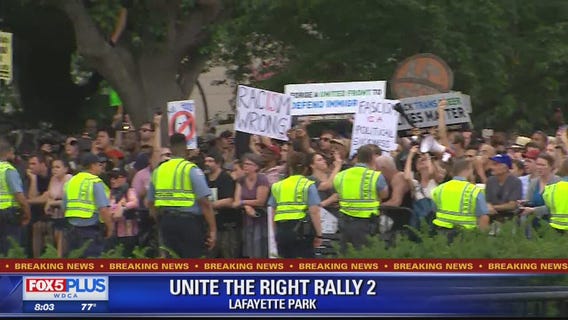 Unite the Right DC: Counterprotesters drastically outnumber white supremacists in DC