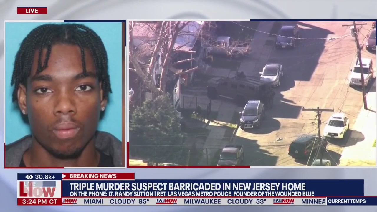Triple murder suspect barricaded in New Jersey | LiveNOW from FOX