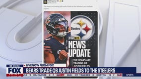 Bears trade QB Fields to Steelers