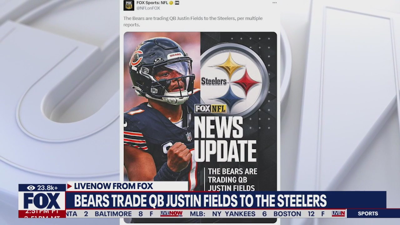Bears trade QB Fields to Steelers