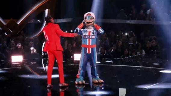 Lizard slithers home after 'Masked Singer' reveal