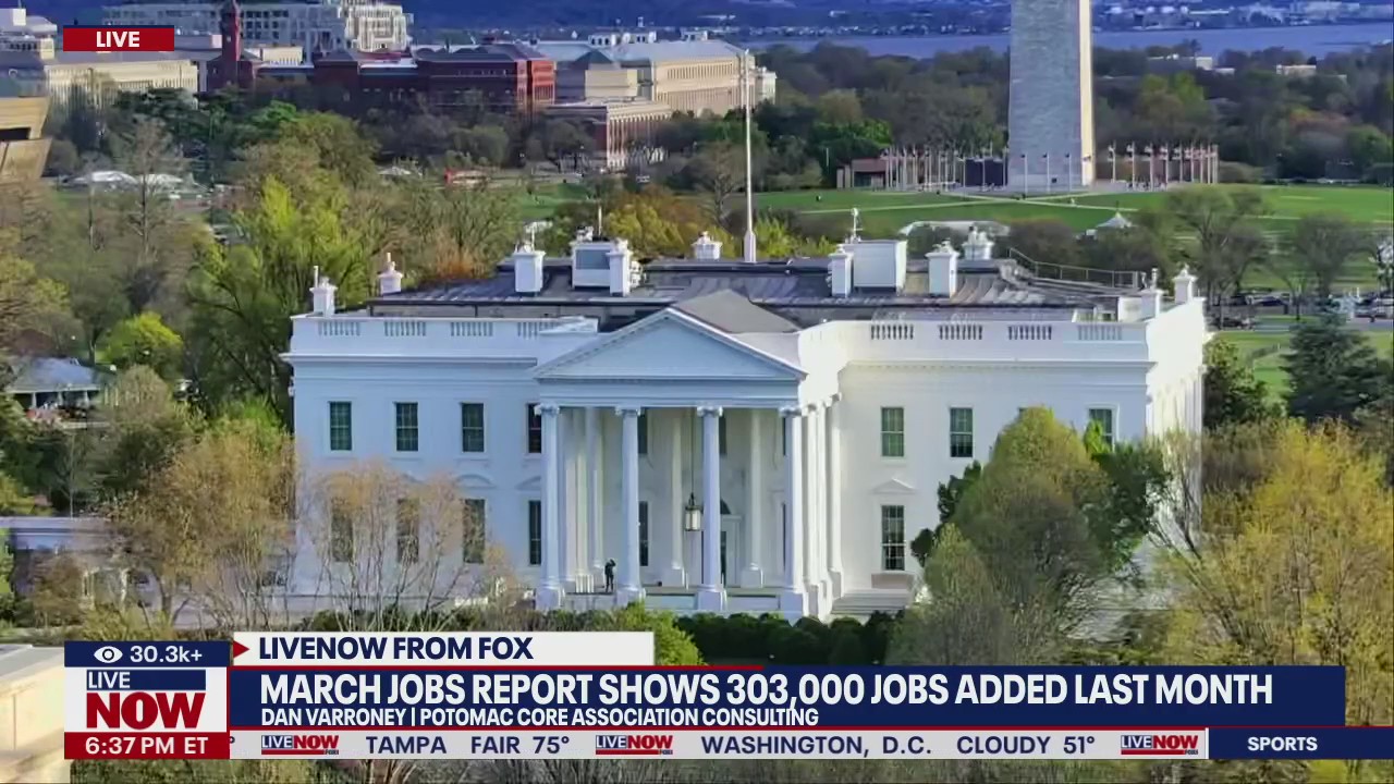 March jobs report shows 303,000 jobs added last month