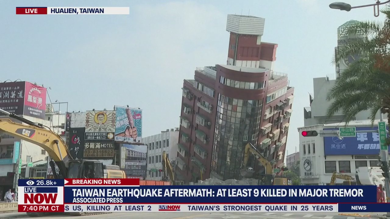 Taiwan earthquake: At least 9 people killed