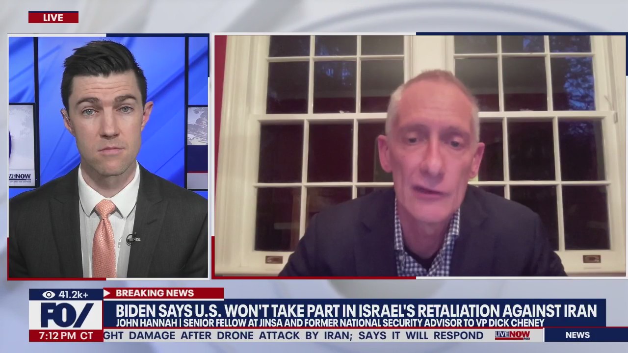 Biden: US won't take part in Israel's retaliation