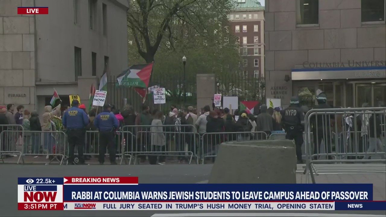 Columbia rabbi tells Jewish students to leave