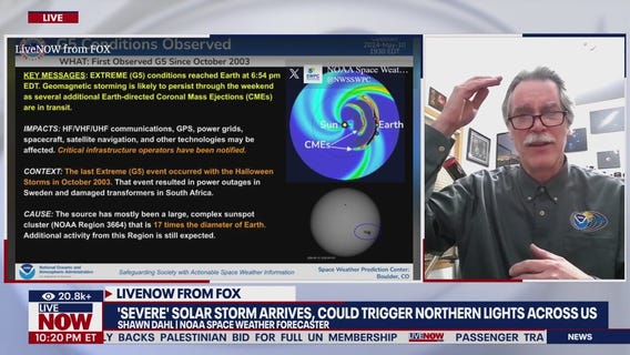 Rare G5 geomagnetic storm triggers Northern Lights in US