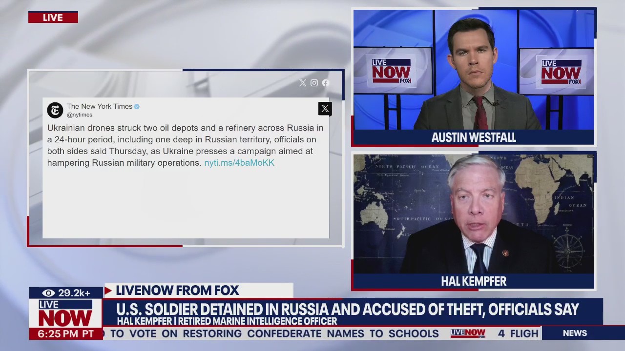 US soldier detained in Russia