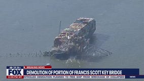 Demolition of Key Bridge carried out