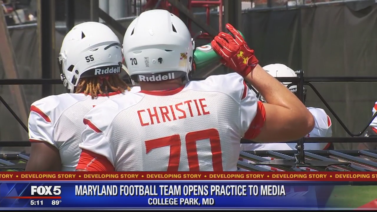 Maryland focusing on player safety and health as team opens practice to media