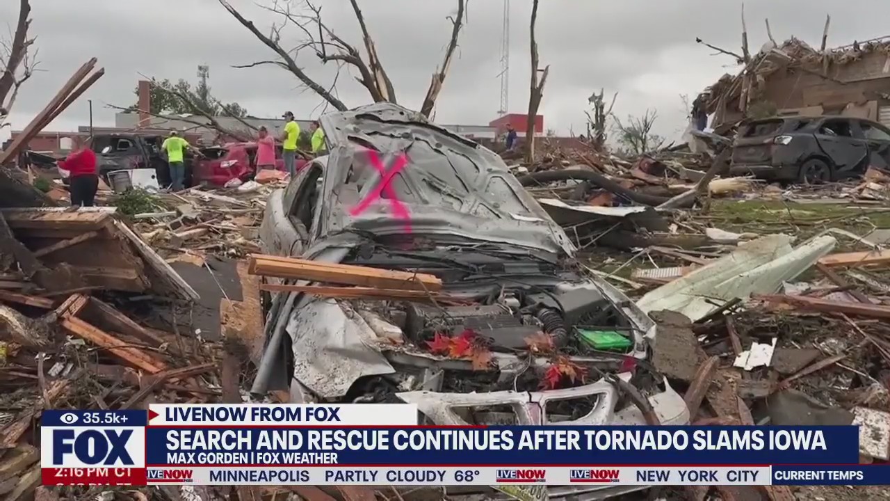 Search and rescue continues after tornado in Iowa