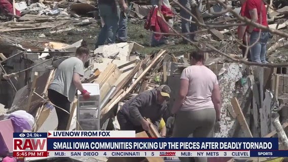 Iowa communities cleaning up after deadly tornado