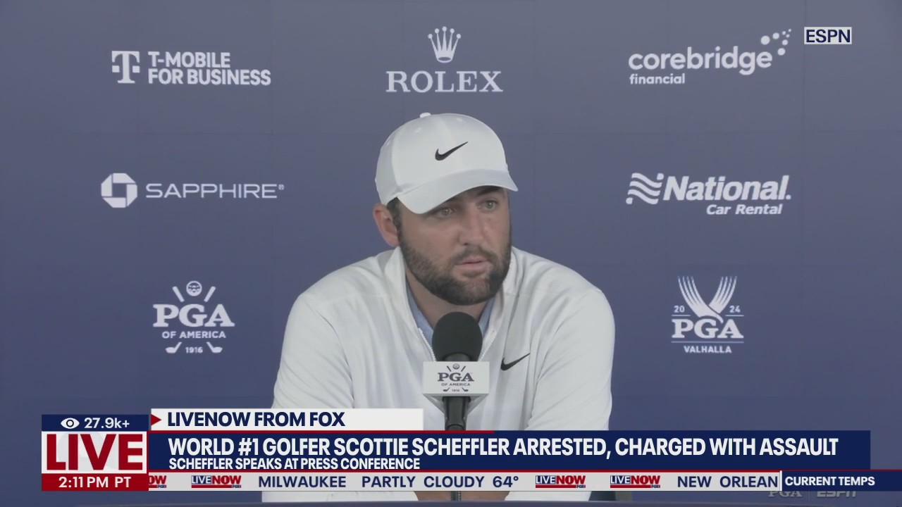 Scottie Scheffler arrested, charged with assault