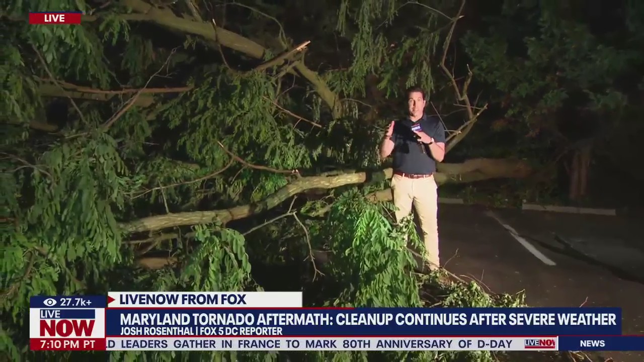 Cleanup continues after Maryland tornado outbreak
