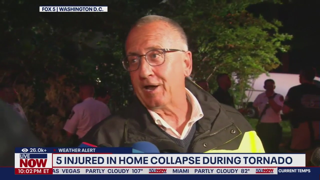 Several injured after tornado hits Maryland