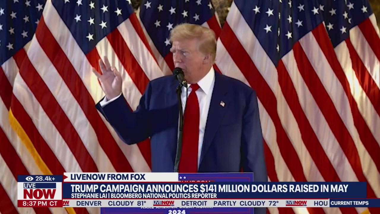 Trump campaign announces $141M raised in May