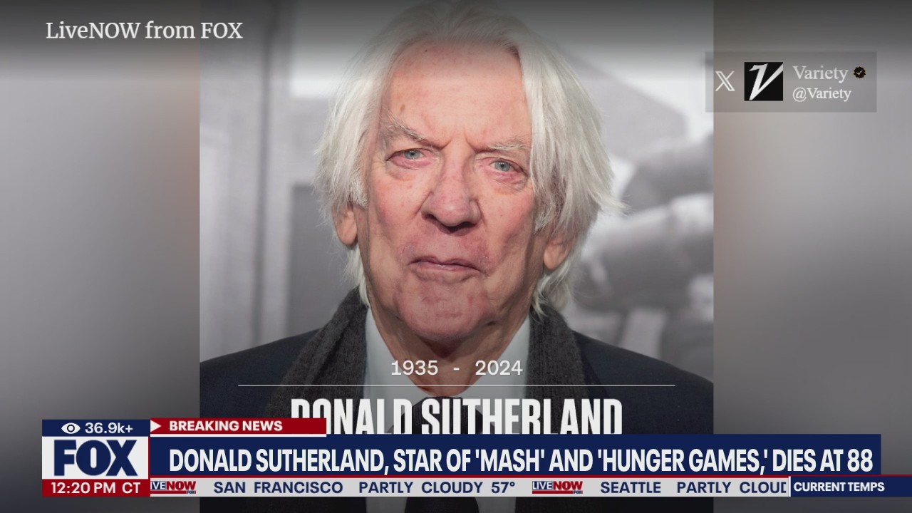 Actor Donald Sutherland dies at 88
