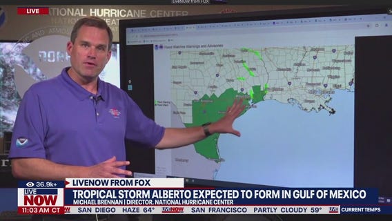 Tropical Storm Alberto to form in Gulf