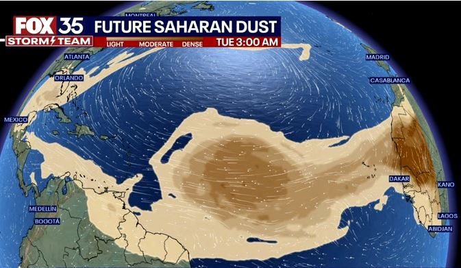 Tropics update: Saharan dust is on the way