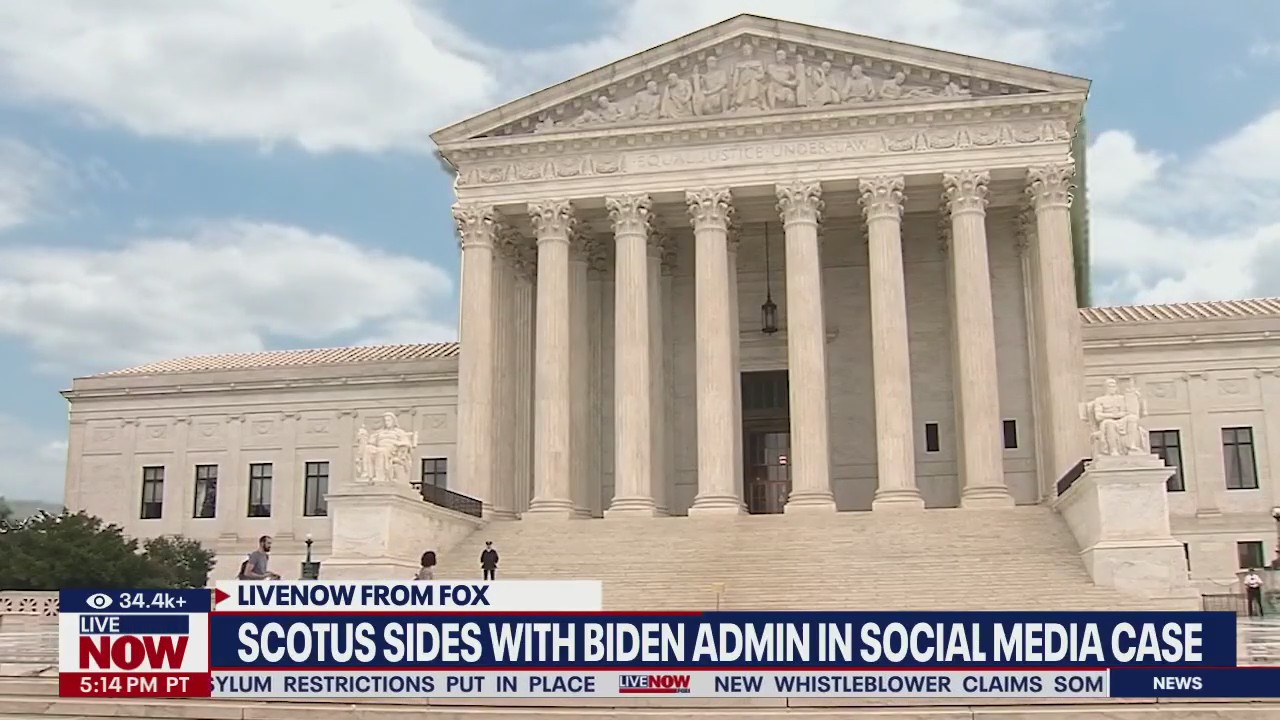 SCOTUS sides with Biden administration in social media case | LiveNOW ...