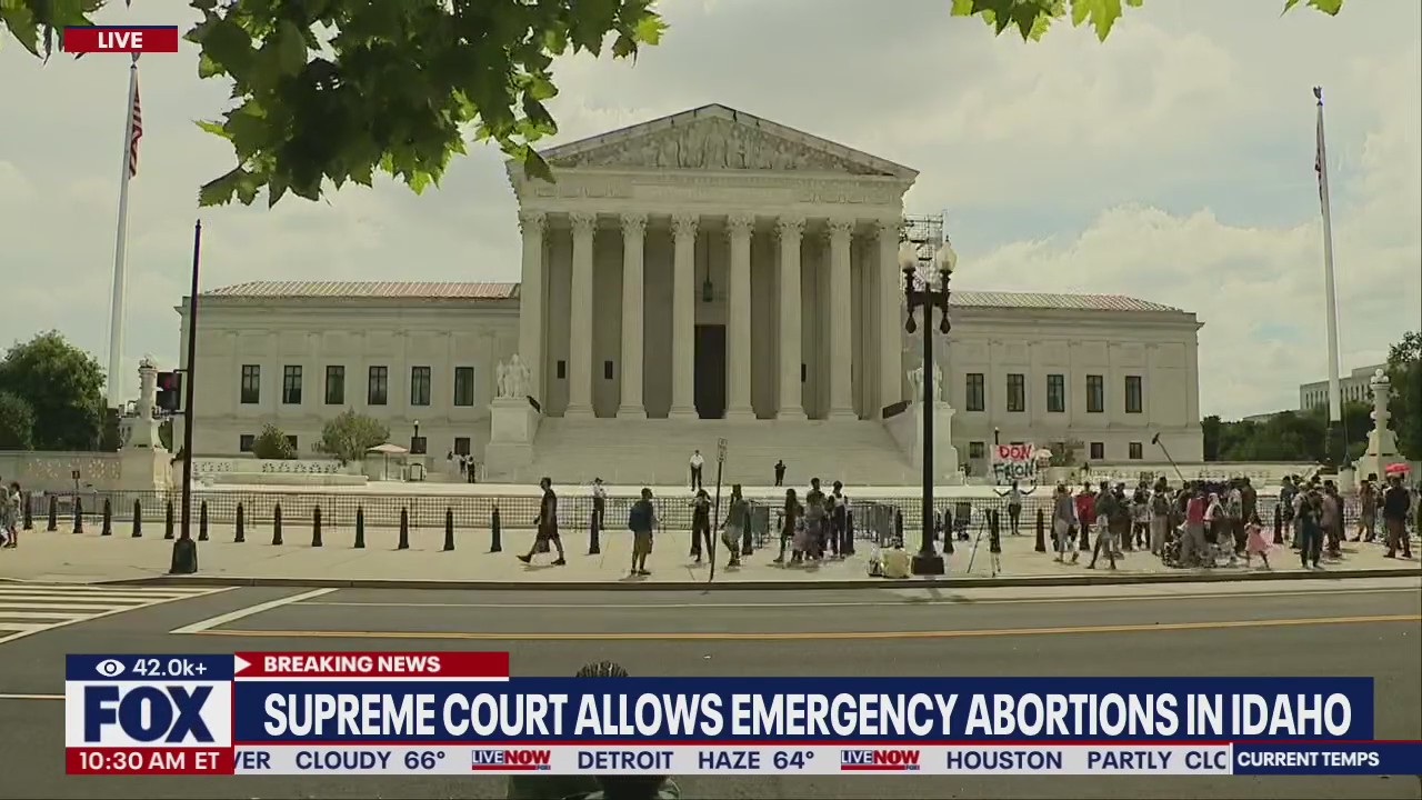 Supreme Court allows emergency abortions in Idaho | LiveNOW from FOX