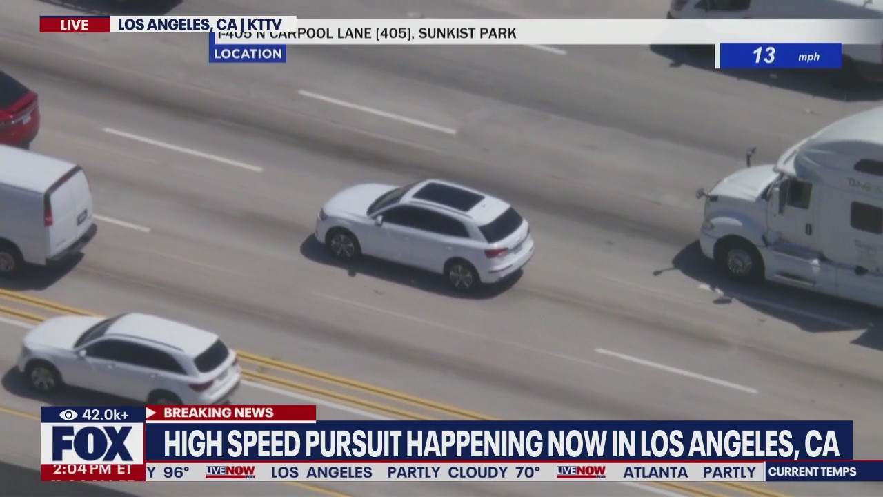 Dangerous police chase hits speeds of 100 mph | LiveNOW from FOX