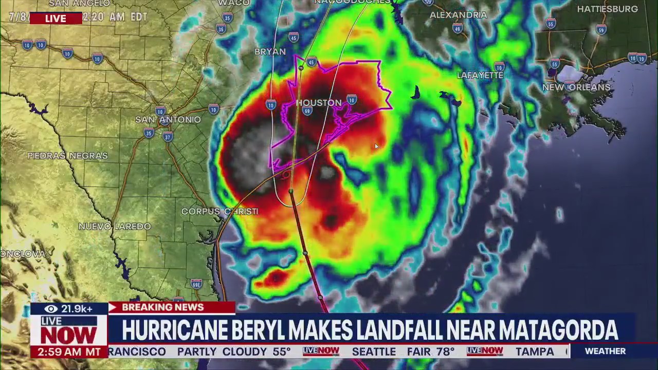 Hurricane Beryl makes landfall in Texas