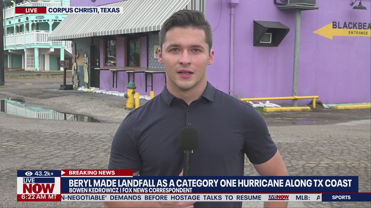 Beryl update: Live report as storm makes landfall