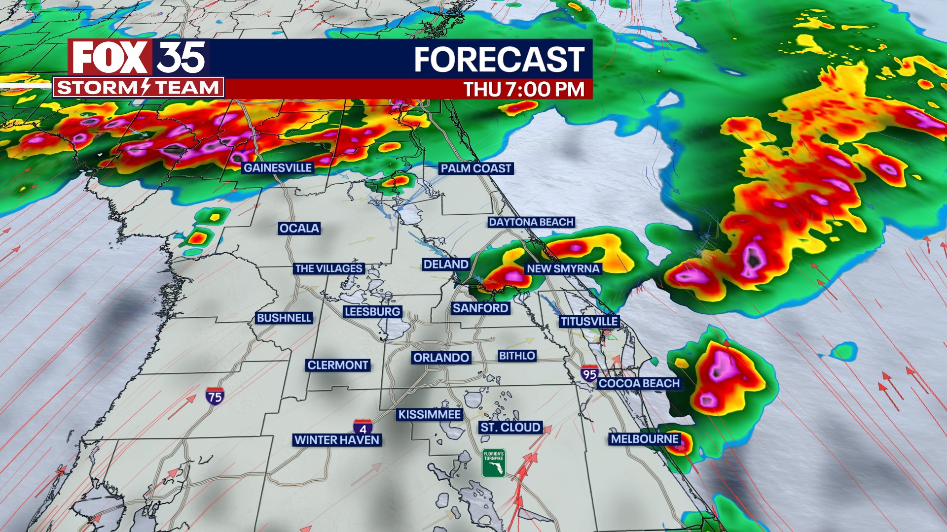 Storm chances on the rise in Central Florida