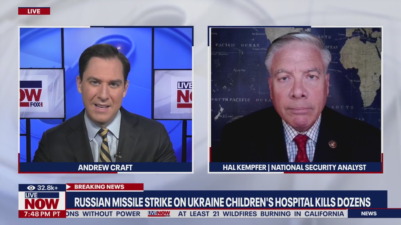 Russian strike hits Kyiv children's hospital