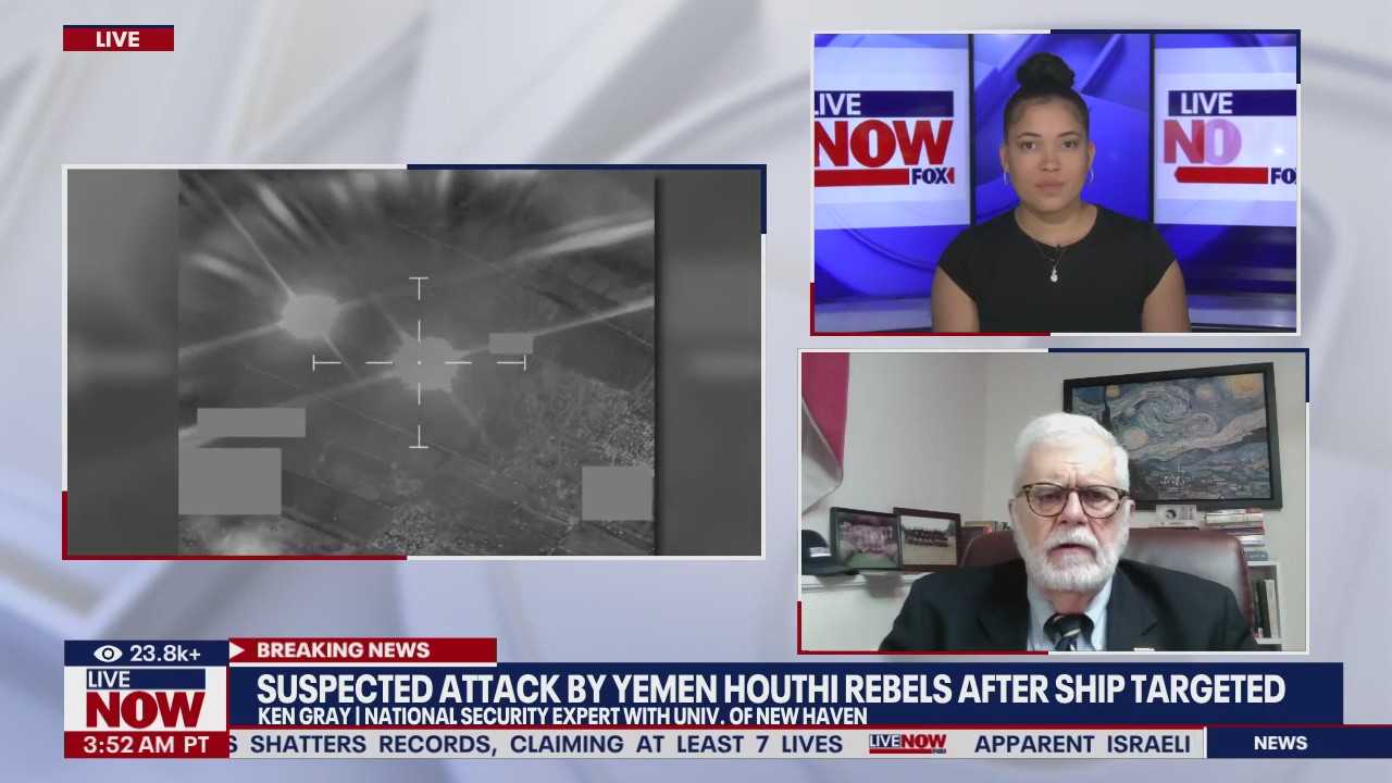 Suspected attack by Yemen Houthi rebels