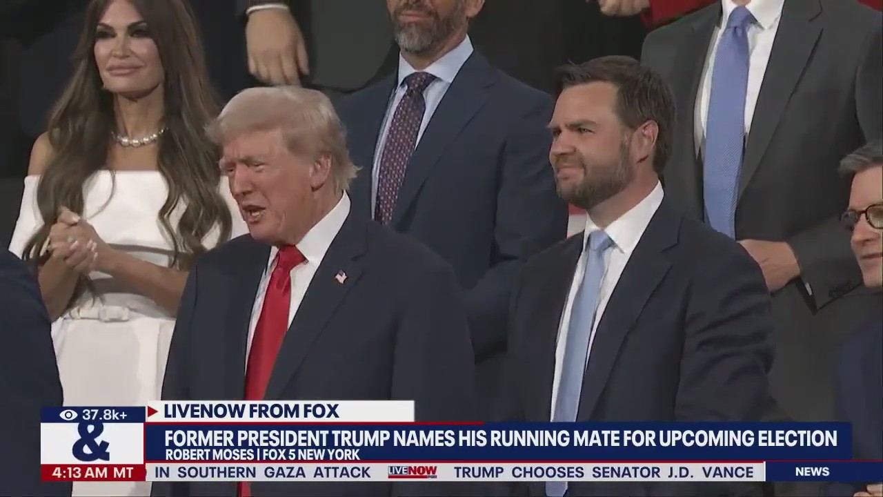 Trump announces running mate for upcoming election