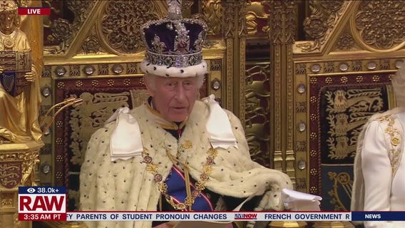 King Charles III speaks at opening of Parliament