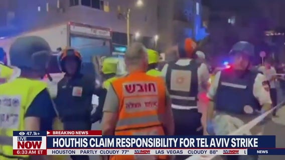 Houthis claim responsibility for Tel Aviv strike