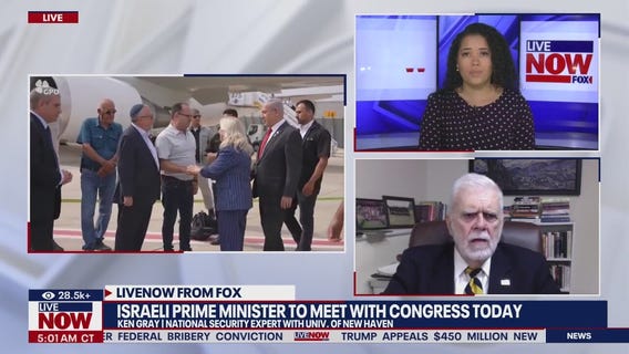 Israeli PM set to meet with U.S. Congress today