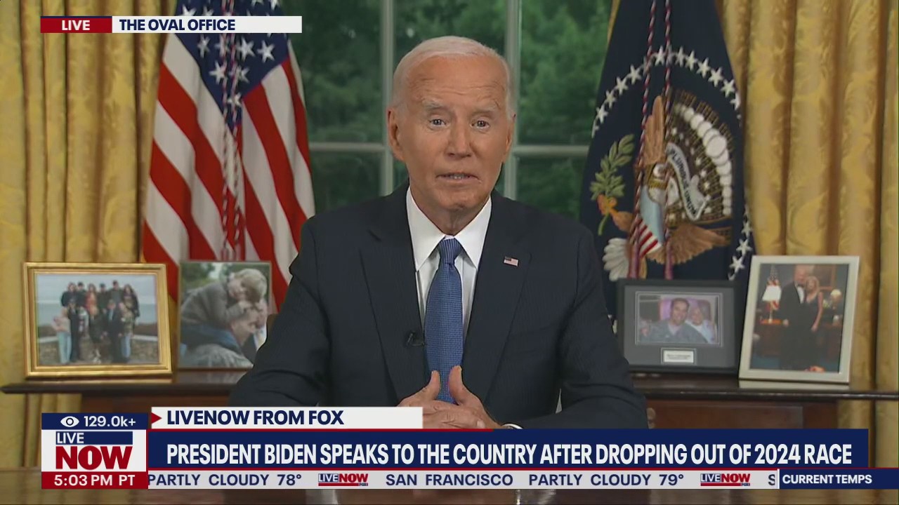 Biden addresses nation after dropping out