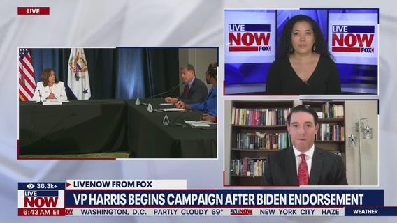 VP Harris begins campaign after Biden endorsement