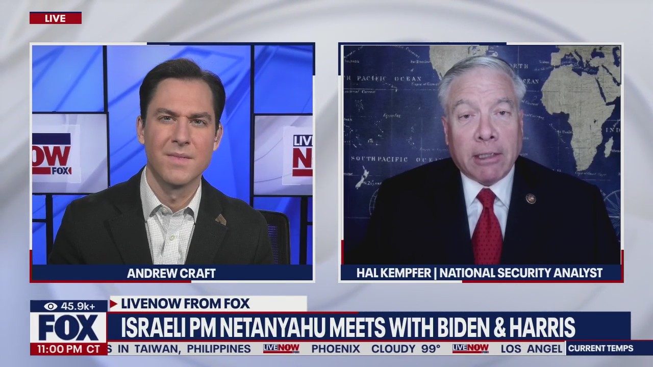 Netanyahu meets separately with Biden, Harris