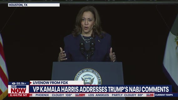 Harris responds to Trump's NABJ interview remarks