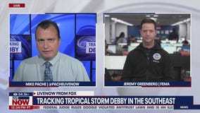Tracking Tropical Storm Debby in the Southeast