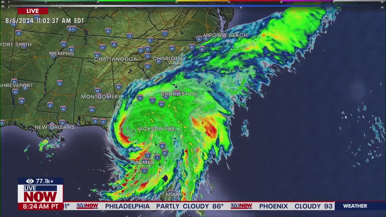 Debby downgraded to a tropical storm