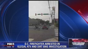 DC firefighter arrested for illegally riding ATV