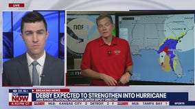 Tropical Storm Debby to strengthen into hurricane