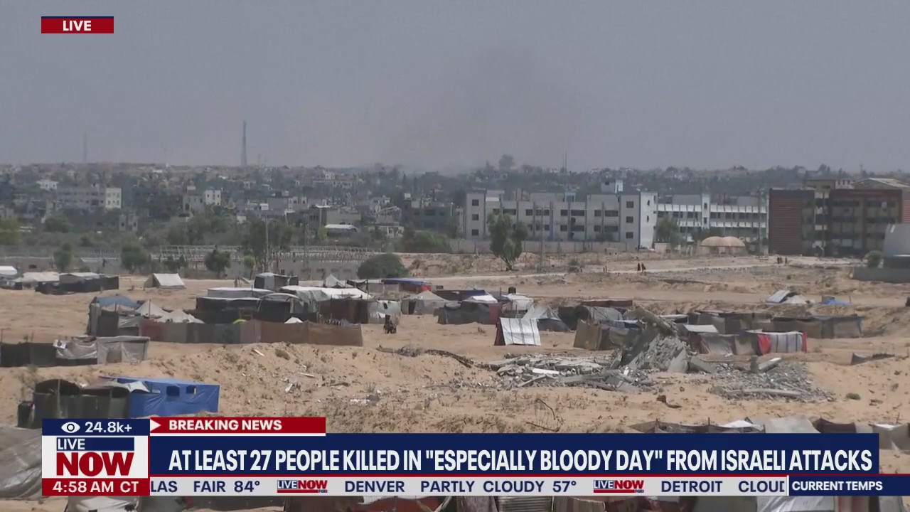 At least 27 killed from Israeli attacks in Gaza
