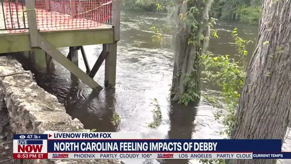 Debby continues to cause flooding in North Carolina